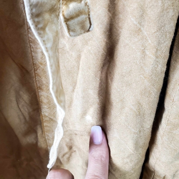 Vintage point Final Floral Bohemian Maxi Dress Mustard Size M - Picture 7 of 7